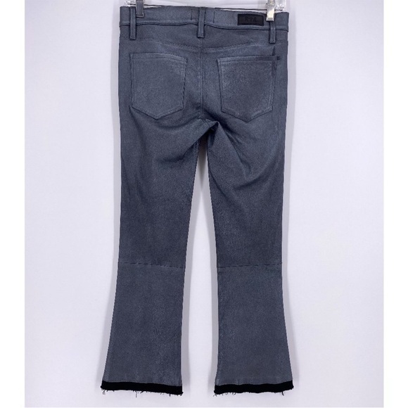 💥2026 SALE 💥💥NWOT RtA Authentic Lamb Leather Metallic Cropped Pants Jeans sz 26 - Picture 6 of 7